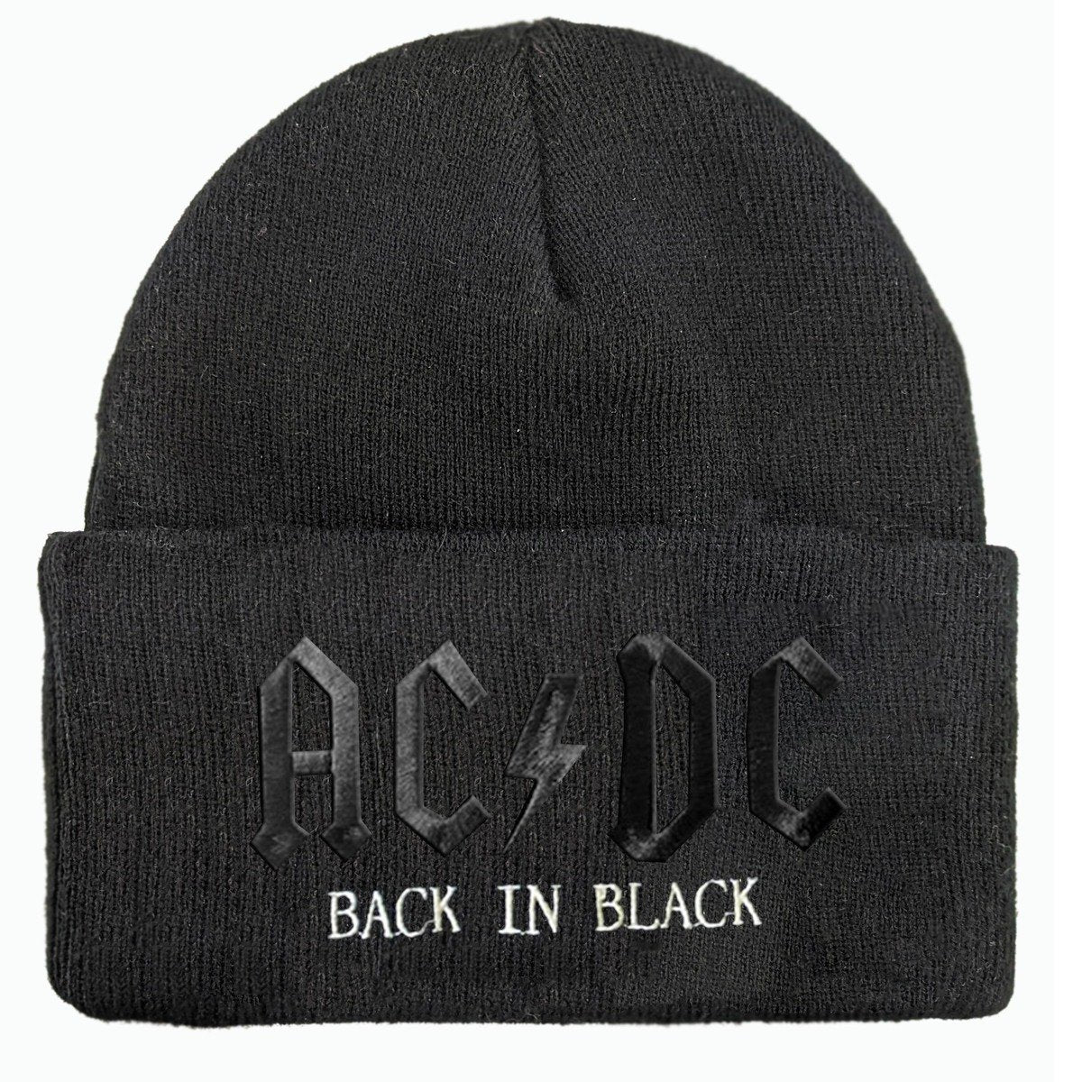 Image of AC/DC Beanie - Back In Black Amplified